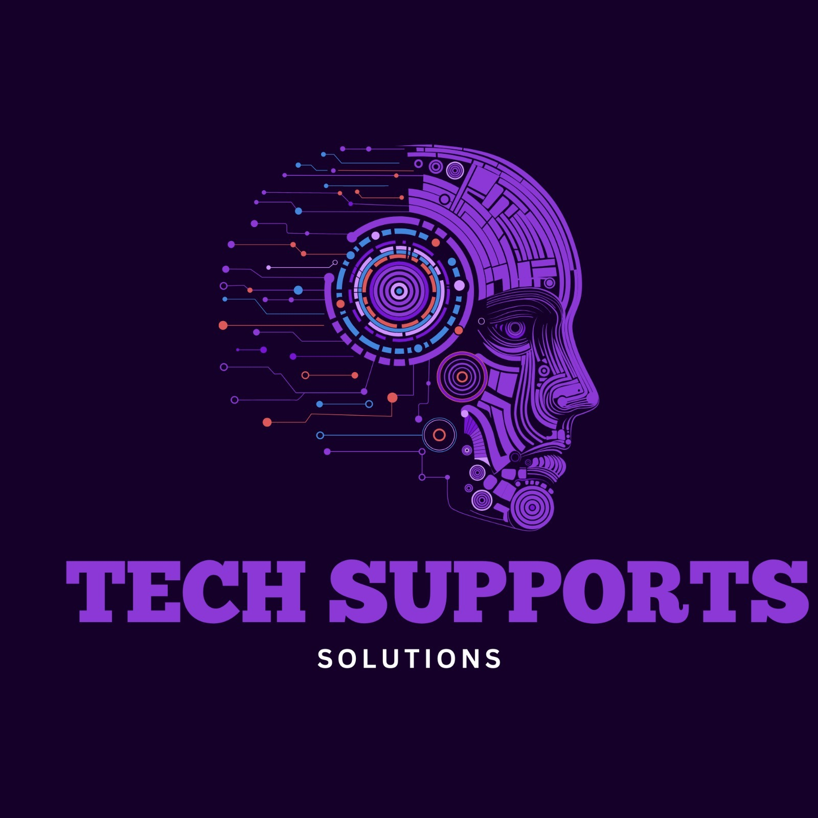 Tech Supports Solutions robotic technology logo